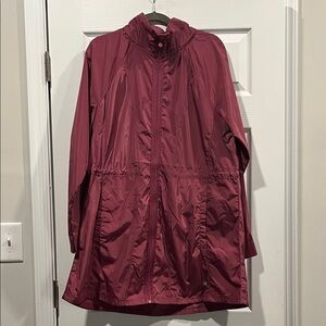 Apana Women's Maroon front zipper hoodie Jacket. Perfect for layering. XL New